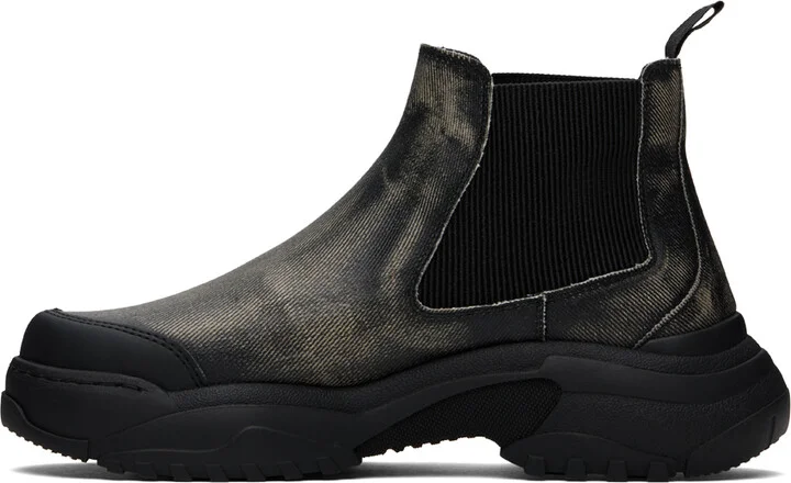 GmbH Black Faded Chelsea Boots - Image 3