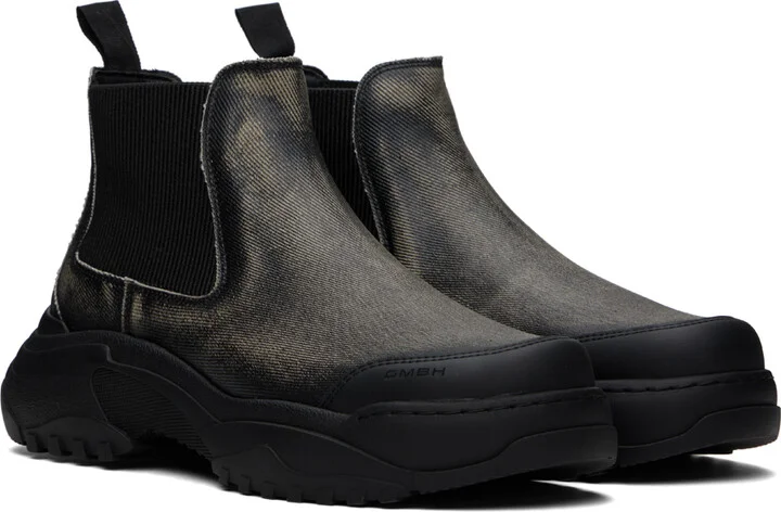 GmbH Black Faded Chelsea Boots - Image 4
