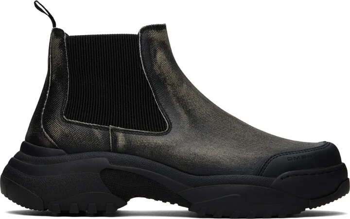 GmbH Black Faded Chelsea Boots