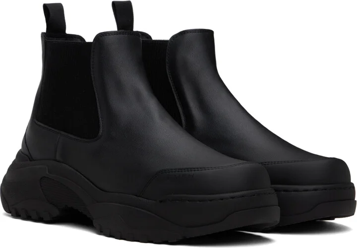 GmbH Black Low Chelsea Boots - Image 4