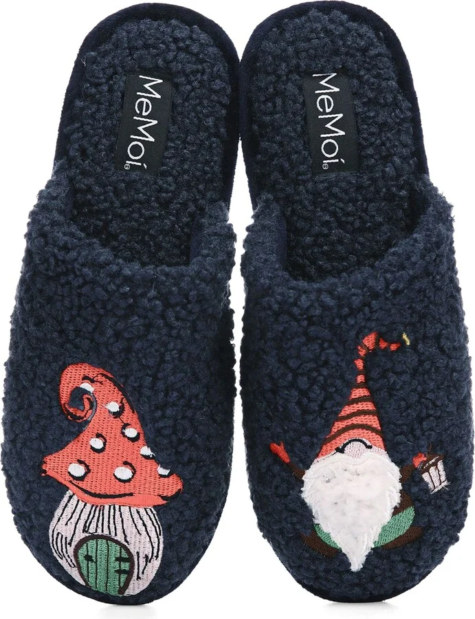 Gnome Mushroom Faux Shearling Memory Foam Slipper - Image 2