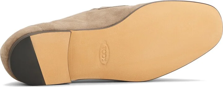 Goatskin Suede Penny Loafer - Image 4