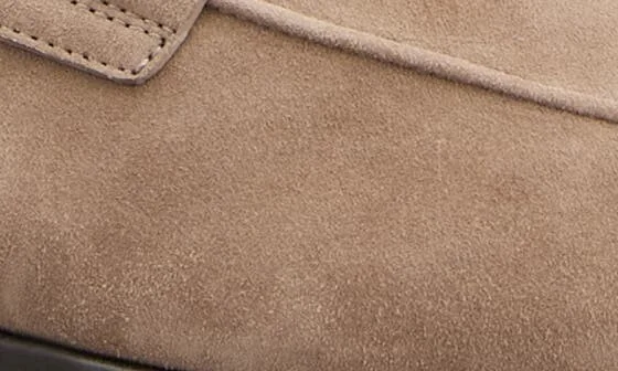 Goatskin Suede Penny Loafer - Image 6