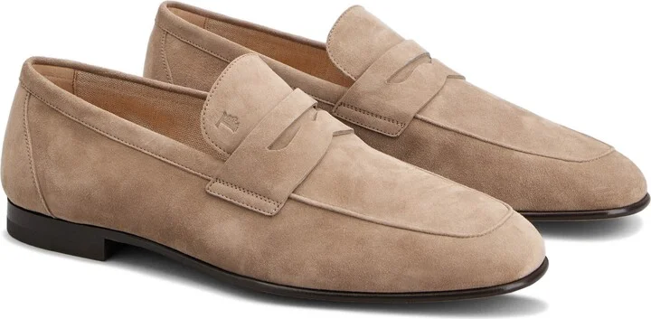 Goatskin Suede Penny Loafer