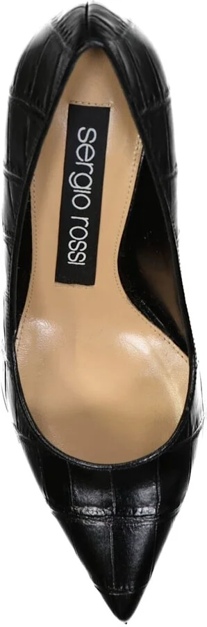 Godiva 075 Croc-effect Leather Pumps - Image 4