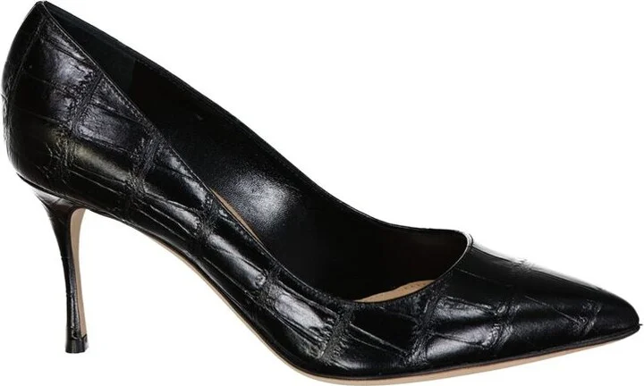 Godiva 075 Croc-Effect Leather Women's Pumps