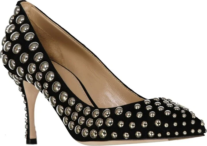 Godiva 075 Studs Leather Pumps - Image 2