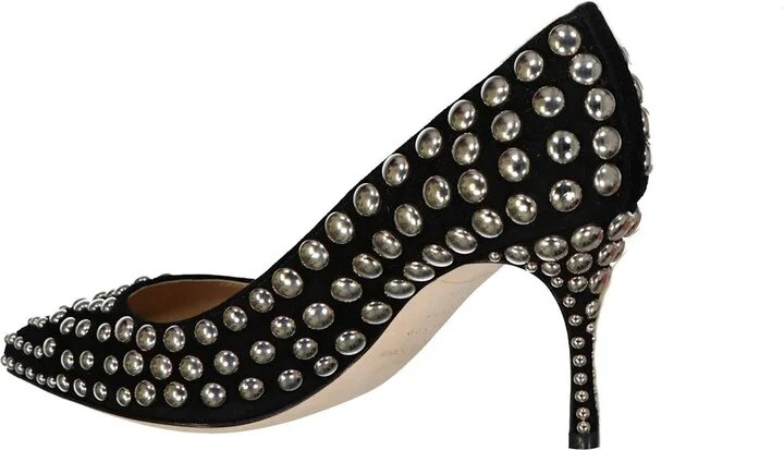 Godiva 075 Studs Leather Pumps - Image 3