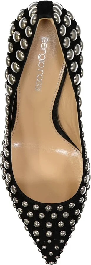 Godiva 075 Studs Leather Pumps - Image 4