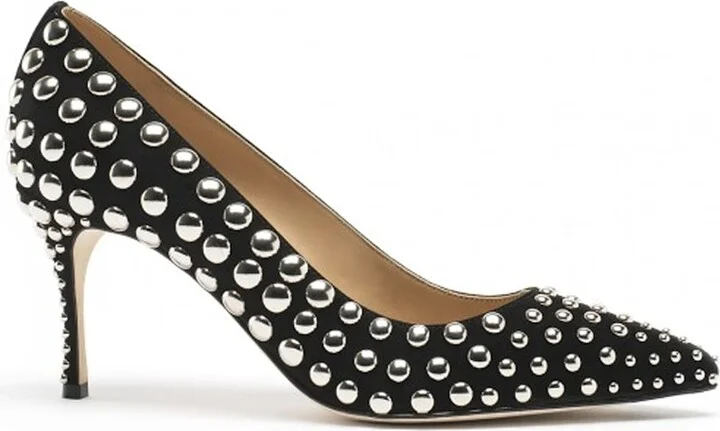 Godiva 075 Studs Leather Pumps