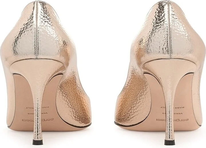Godiva 090 Crack Mirror Leather Pumps - Image 3