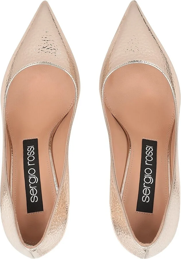 Godiva 090 Crack Mirror Leather Pumps - Image 4