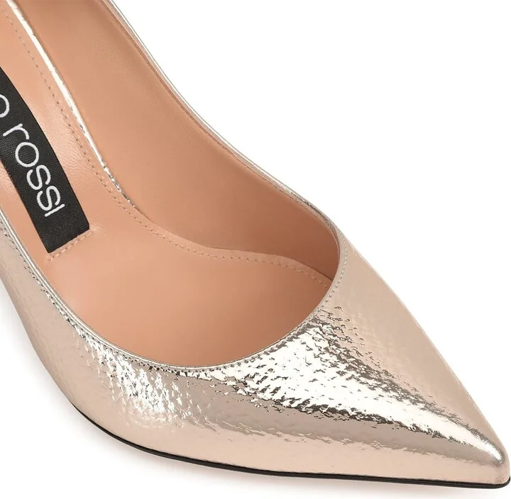 Godiva 090 Crack Mirror Leather Pumps - Image 5
