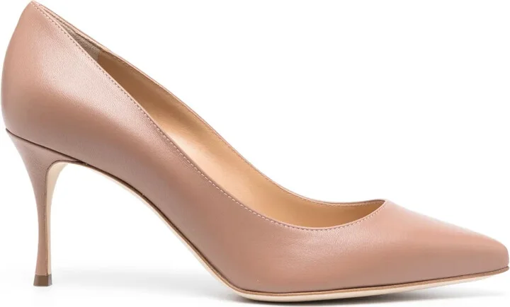 Godiva 75mm pointed toe pumps