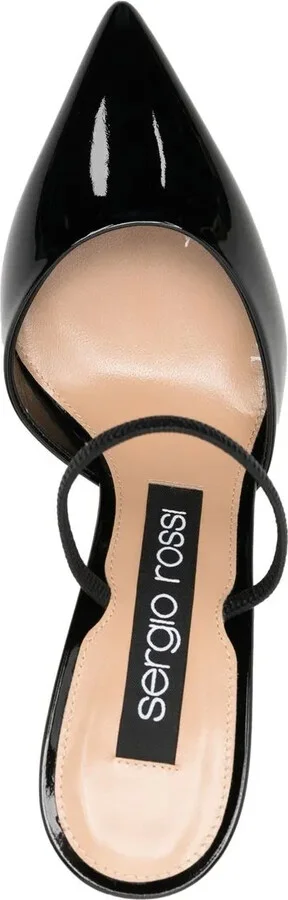 Godiva leather 75mm heel pumps - Image 4