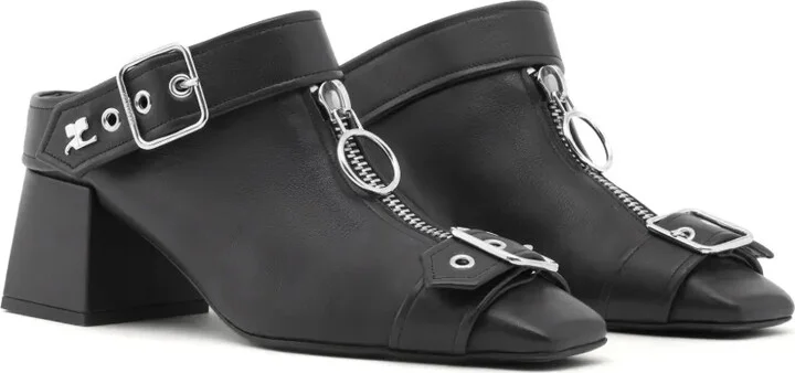 Gogo 55mm leather mules - Image 2