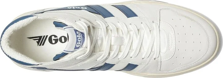 Gola Allcourt High Men's Lace up casual Shoes White/Moonlight : 9.5 D - Medium, Leather - Image 2