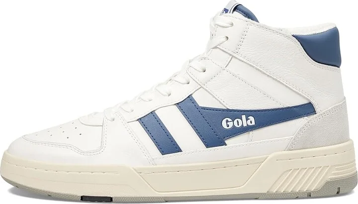 Gola Allcourt High Men's Lace up casual Shoes White/Moonlight : 9.5 D - Medium, Leather - Image 6