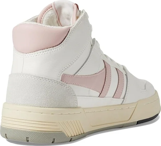Gola Allcourt High Women's Shoes White/Chalk Pink : 8.5 B - Medium, Leather - Image 4