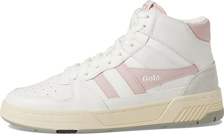 Gola Allcourt High Women's Shoes White/Chalk Pink : 8.5 B - Medium, Leather - Image 6