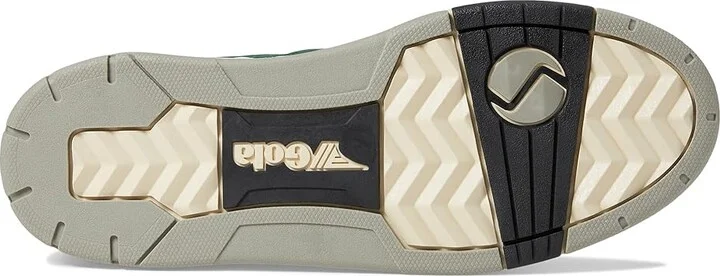 Gola Allcourt Men's Lace up casual Shoes White/Green : 8 D - Medium, Leather - Image 3