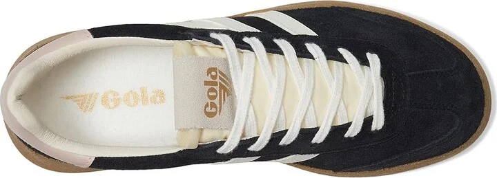 Gola Athena Women's Walking Shoes Black/Off White/Rose/Gum : 5 B - Medium, Leather - Image 2