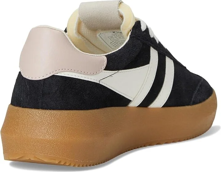 Gola Athena Women's Walking Shoes Black/Off White/Rose/Gum : 5 B - Medium, Leather - Image 4