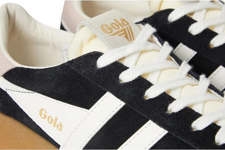 Gola Athena Women's Walking Shoes Black/Off White/Rose/Gum : 5 B - Medium, Leather - Image 7