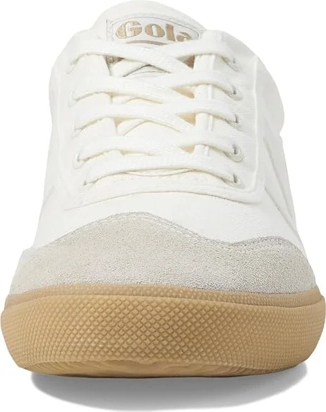 Gola Badminton Men's Shoes Off-White/Off-White/Gum : 13 D - Medium, Canvas - Image 5