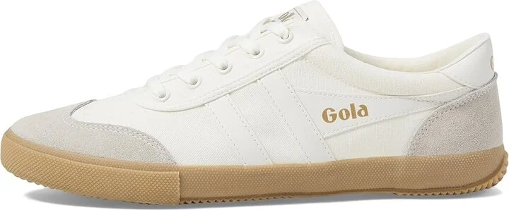 Gola Badminton Men's Shoes Off-White/Off-White/Gum : 13 D - Medium, Canvas - Image 6