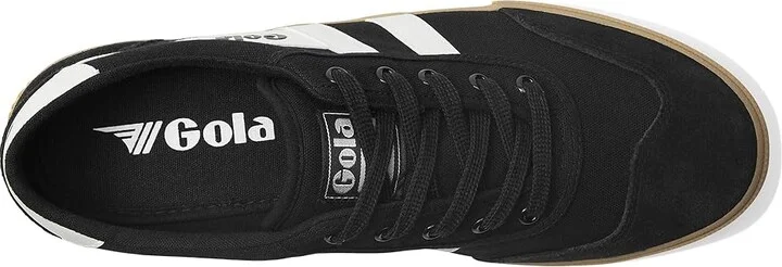 Gola Badminton Men's Shoes Off-White/Off-White/Gum : 13 D - Medium, Canvas - Image 7
