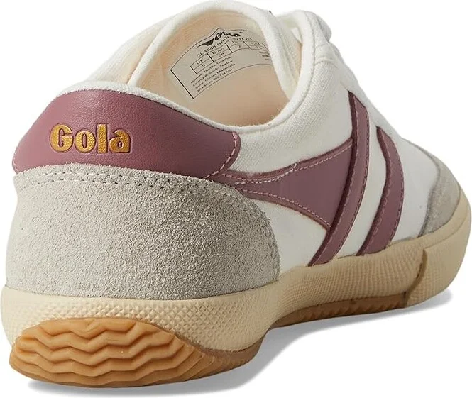 Gola Badminton Women's Shoes Off-White/Dusty Rose : 6 B - Medium, Suede/Leather/Canvas - Image 4