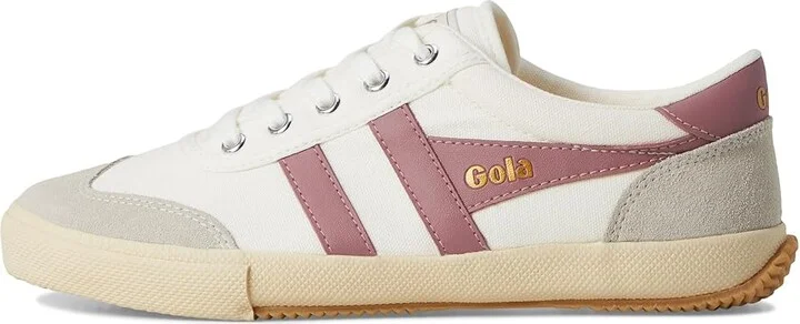 Gola Badminton Women's Shoes Off-White/Dusty Rose : 6 B - Medium, Suede/Leather/Canvas - Image 6