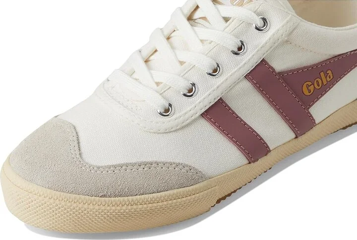 Gola Badminton Women's Shoes Off-White/Dusty Rose : 6 B - Medium, Suede/Leather/Canvas - Image 7