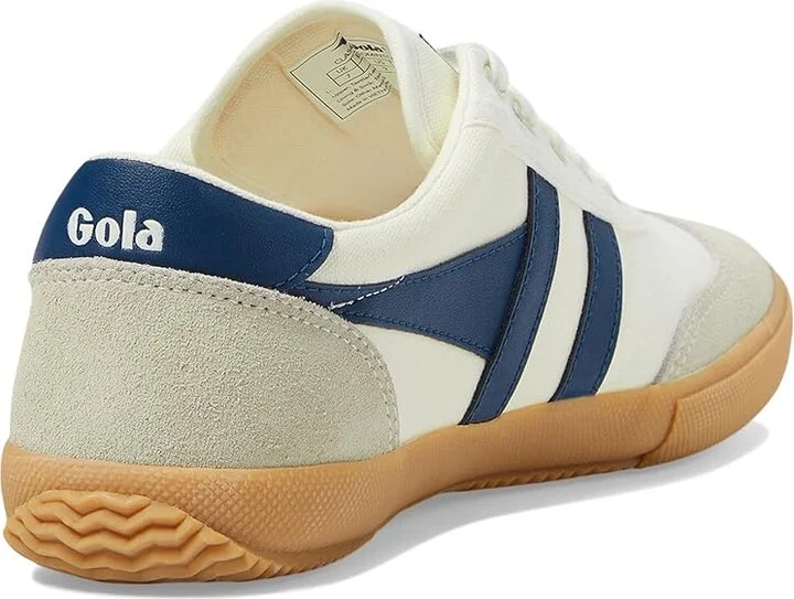 Gola Badminton Women's Shoes Off-White/Green/Gum : 6 B - Medium, Suede/Leather/Canvas - Image 9