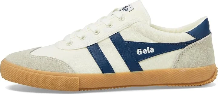 Gola Badminton Women's Shoes Off-White/Green/Gum : 6 B - Medium, Suede/Leather/Canvas - Image 11