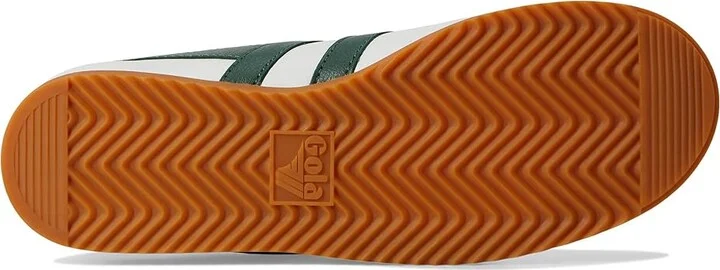 Gola Bullet Leather Women's Shoes White/Evergreen/Gum : 9 B - Medium, Leather/Suede - Image 3