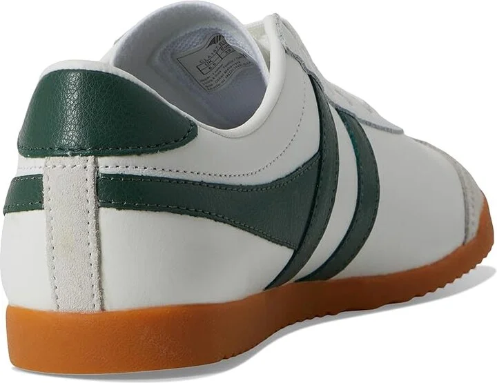 Gola Bullet Leather Women's Shoes White/Evergreen/Gum : 9 B - Medium, Leather/Suede - Image 4