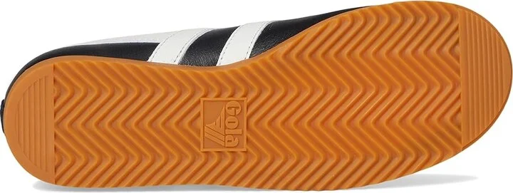 Gola Bullet Leather Women's Shoes White/Evergreen/Gum : 9 B - Medium, Leather/Suede - Image 9