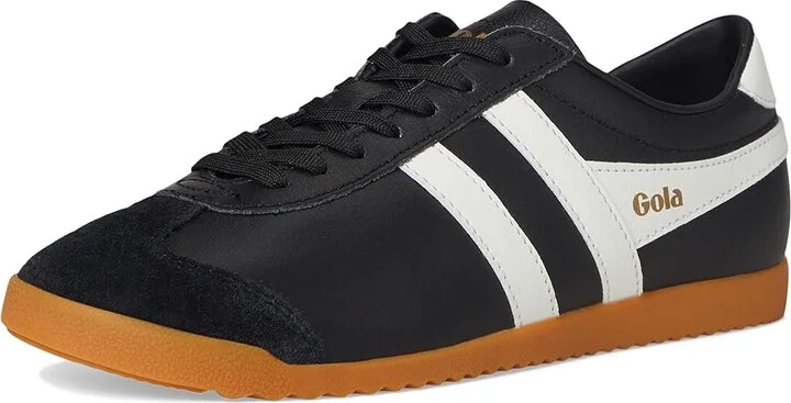 Gola Bullet Leather Women's Shoes White/Evergreen/Gum : 9 B - Medium, Leather/Suede - Image 11