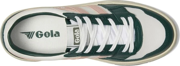 Gola Challenge Women's Shoes White/Evergreen/Pearl Pink : 6 B - Medium, Leather - Image 2