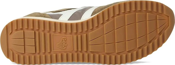 Gola Chicago Men's Shoes Rhino/Khaki/Off-White : 7 D - Medium, Leather/Textile - Image 3