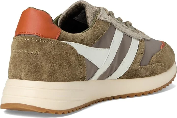 Gola Chicago Men's Shoes Rhino/Khaki/Off-White : 7 D - Medium, Leather/Textile - Image 4