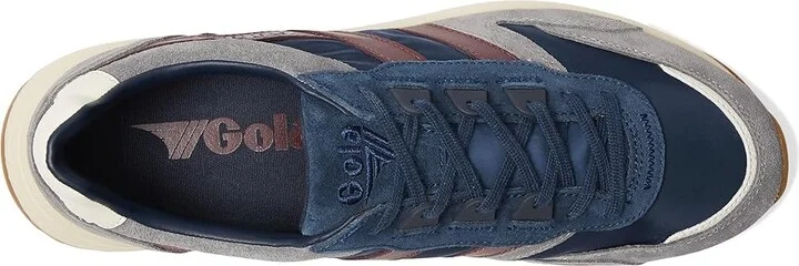 Gola Chicago Men's Shoes Rhino/Khaki/Off-White : 7 D - Medium, Leather/Textile - Image 8
