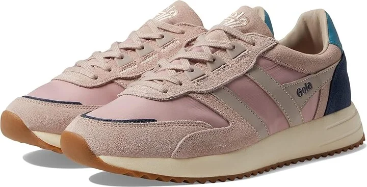 Gola Chicago Women's Shoes Blossom/Blossom/Ocean : 5 B - Medium, Leather/Textile