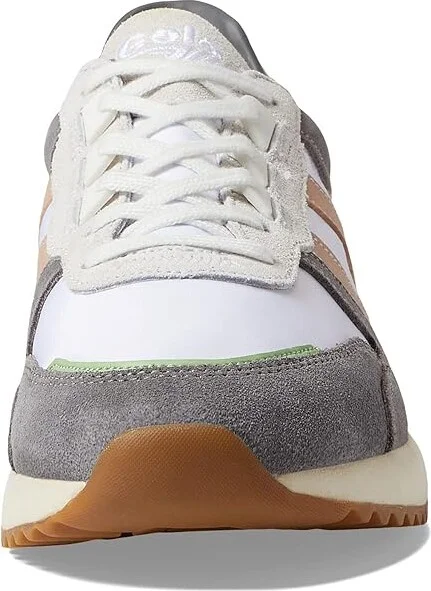 Gola Chicago Women's Shoes White/Pearl Pink/Patina Green : 5 B - Medium, Leather/Textile - Image 5