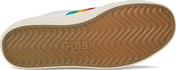 Gola Coaster Rainbow Women's Shoes Off-White/Multi : 5 B - Medium, Canvas - Image 3