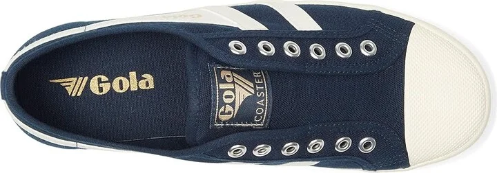 Gola Coaster Slip Women's Shoes Navy/Off-White : 5 B - Medium, Textile/Canvas - Image 2