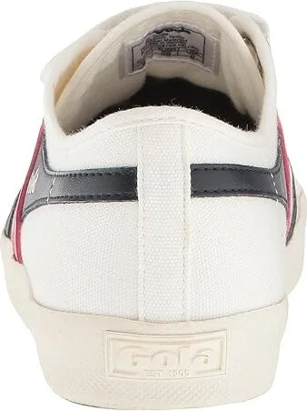 Gola Coaster Strap Women's Shoes Off-White/Navy/Red : 5 B - Medium, Canvas - Image 5