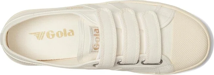 Gola Coaster Strap Women's Shoes Off-White/Off-White : 7 B - Medium, Canvas - Image 2